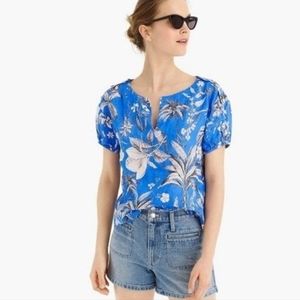 J. Crew linen ratti blouse size large